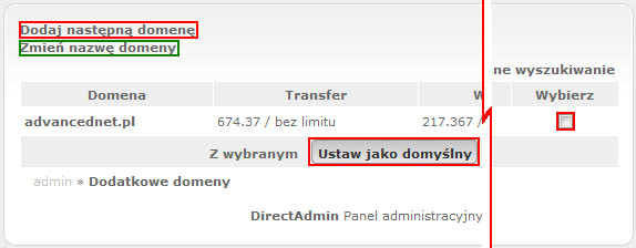 Domena gł&oacute;wna