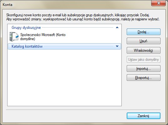 Konfiguracja konta e-mail w Windows Live Mail